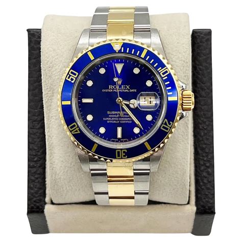 cost of a rolex submariner 16613|rolex 16613 blue for sale.